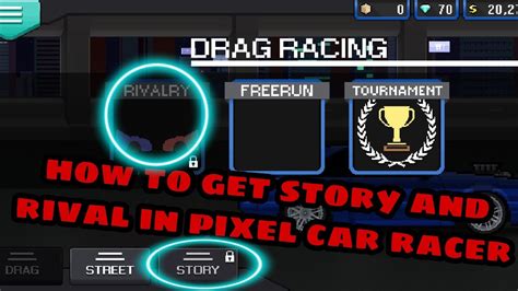 How to Unlock story in Pixel Car Racer .